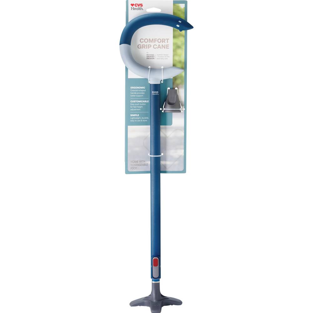 Cvs Health Comfort Grip Cane (blue)