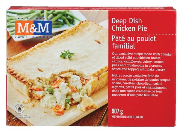 M&M Food Market Deep Dish Chicken Pie (907 g)