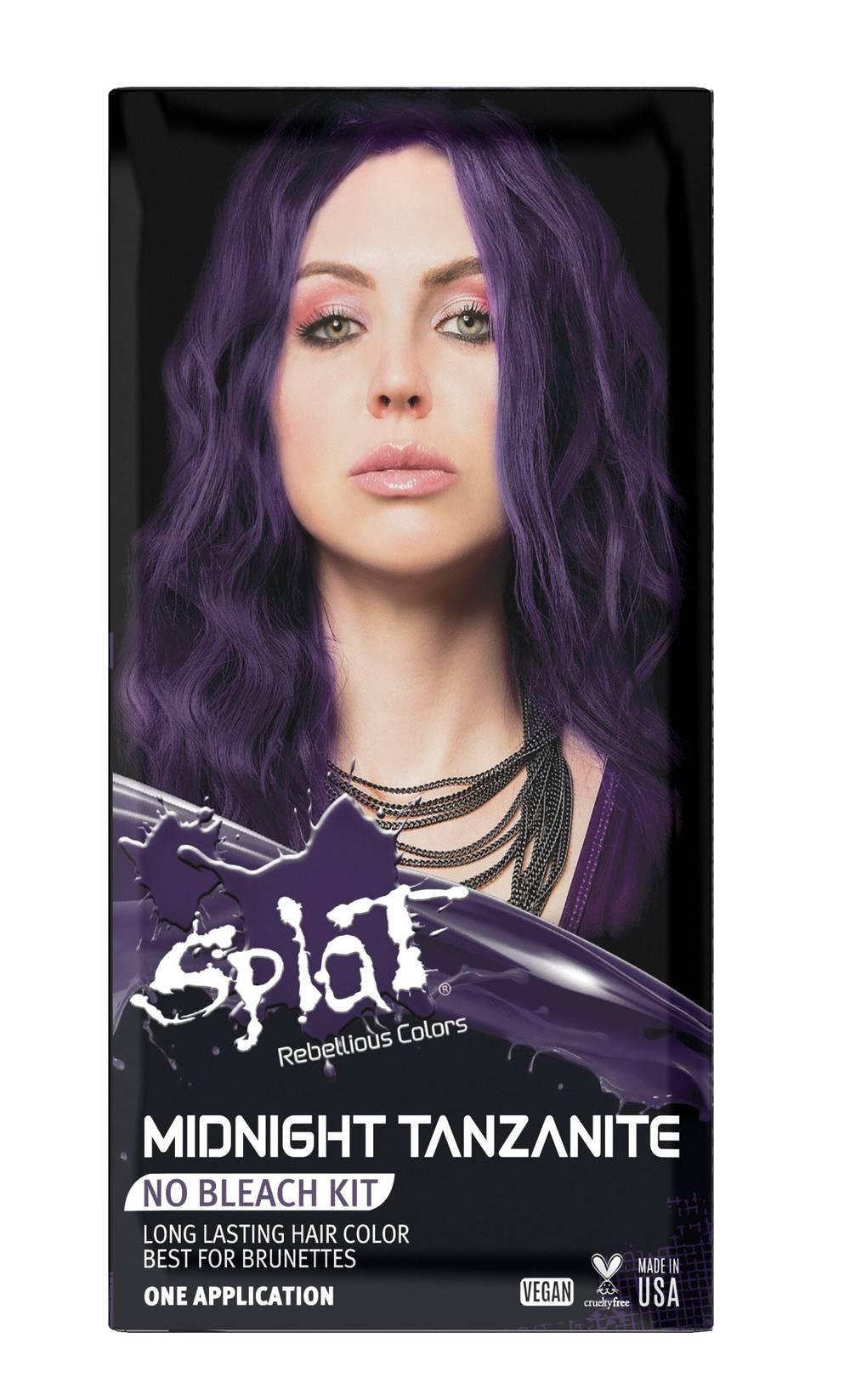 Splat Semi Permanent Hair Dye Kit, Midnight Tanzanite (6.75 fl oz)