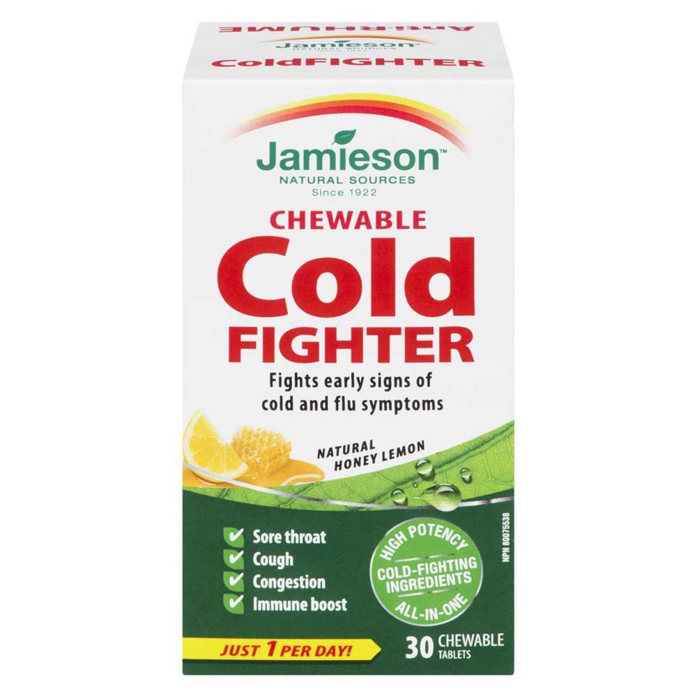 Jamieson Chewable Cold Fighter Natural Honey Lemon Delivery Near Me