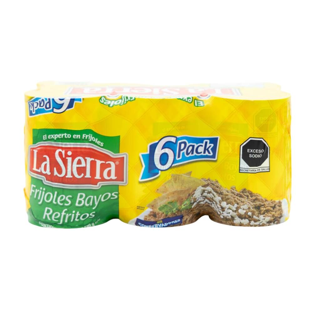 La Sierra frijoles bayos refritos (6 pack, 580 g)