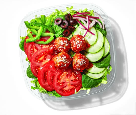 Meatball Marinara (Salad)