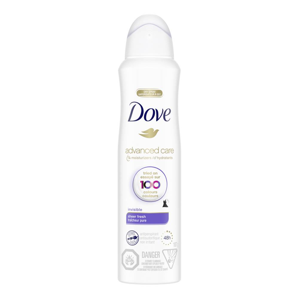 Dove Spray Invisible Antiperspirant Deodorant (107 g)