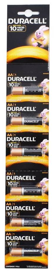 Pilas Duracell AA Alcalina 1 Pz