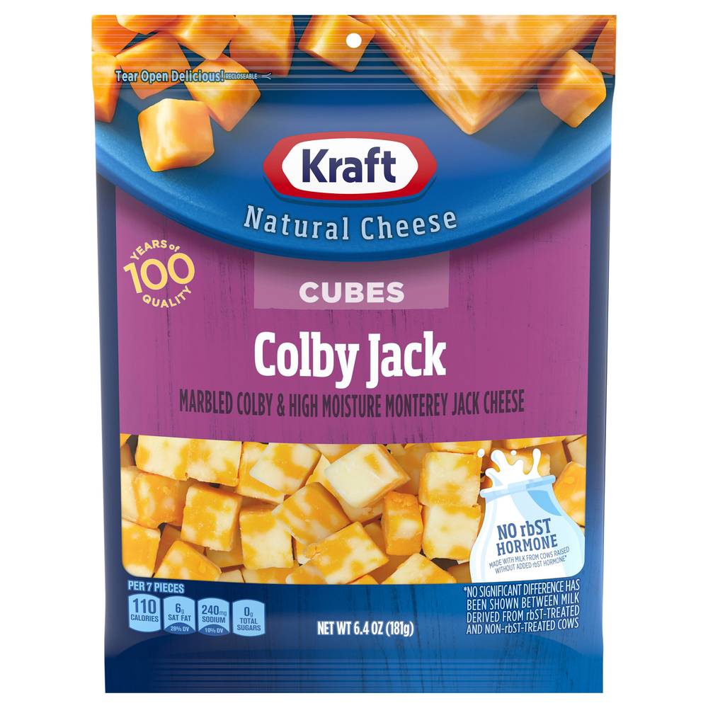 Kraft Colby & Monterey Jack Cheese Cubes (6.4 oz)