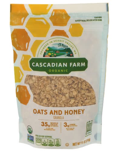 Cascadian Farm Organic Oats And Honey Granola