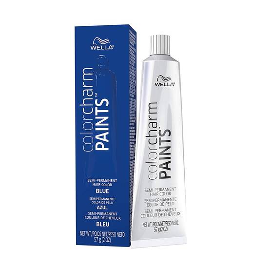 WELLA Color Charm Paints, Semi-Permanent Hair Dye for Temporary Hair Color, Blue