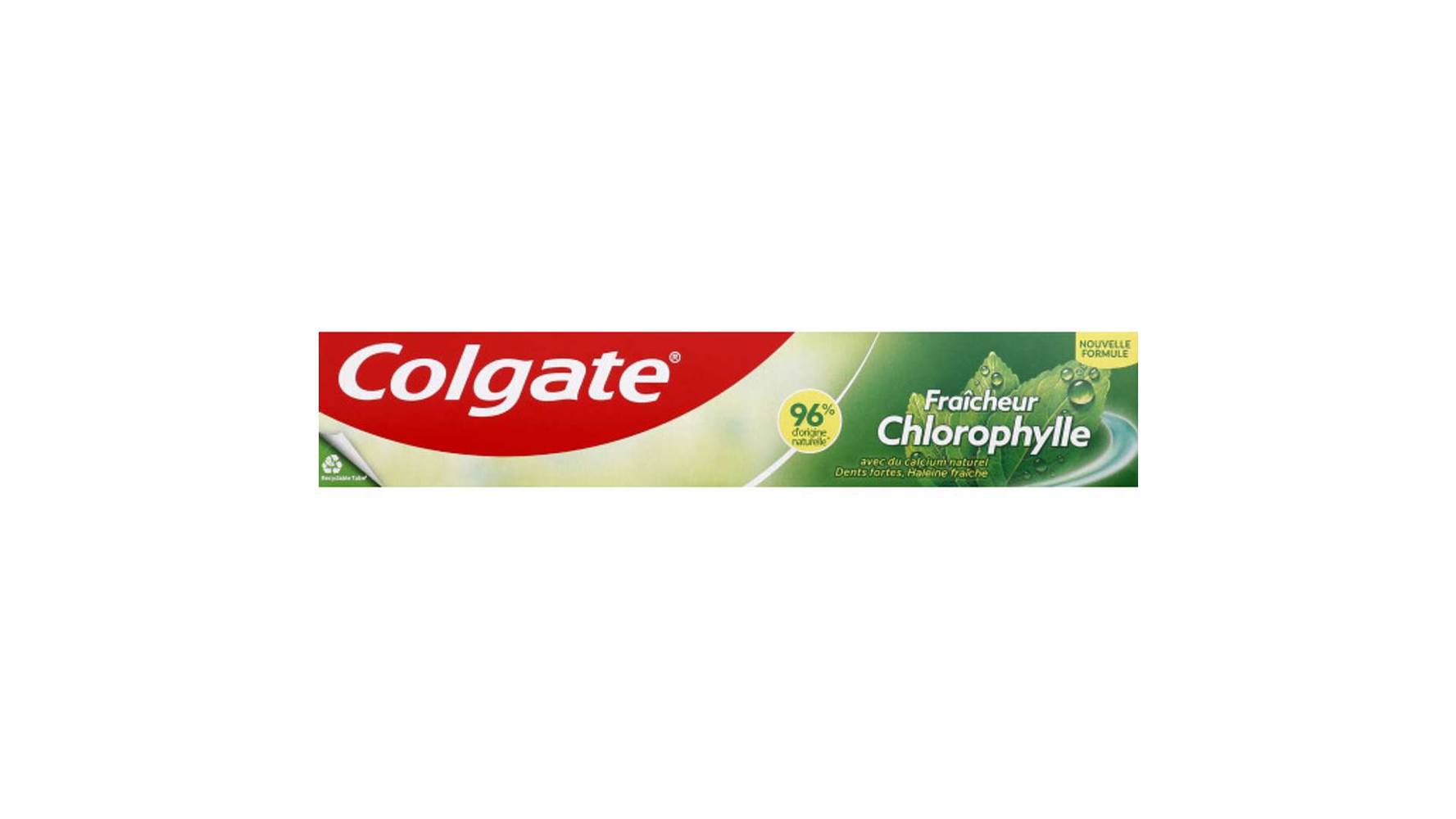 Colgate - Dentifrice chlorophyle fraîcheur intense