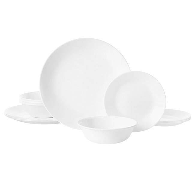 Corelle Winter Frost White Dinnerware Set