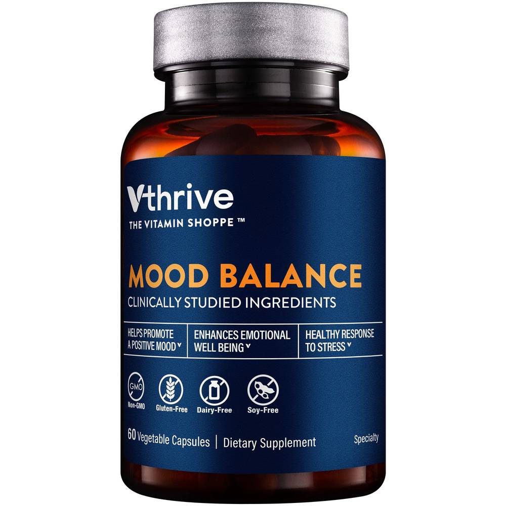 Vthrive Mood Balance - Supports a Positive Mood & Enhances Emotional Wellbeing Capsules (60 ct)