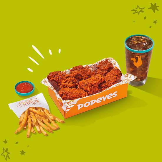 6 Piece Boneless Wings Combo