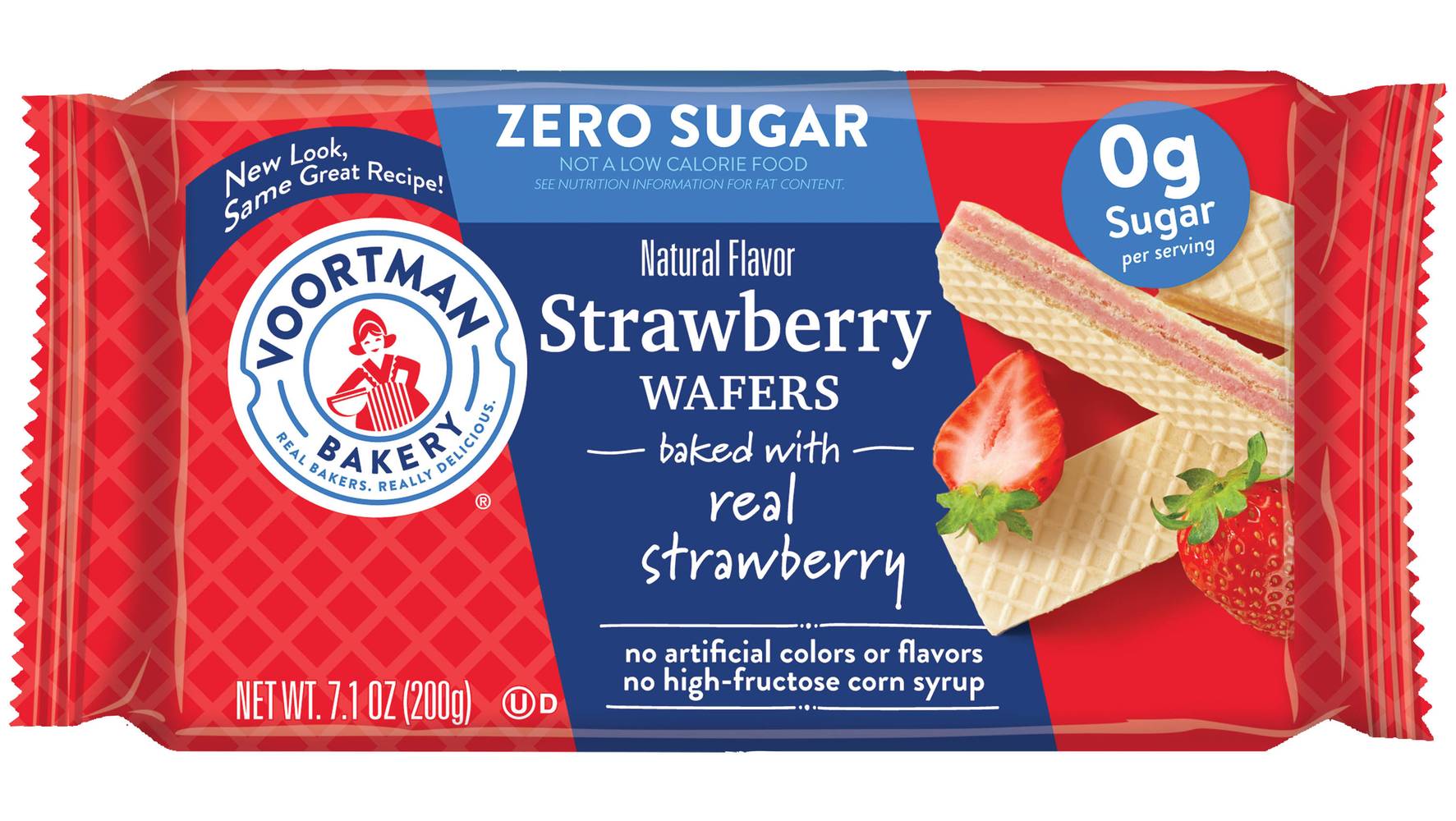 Voortman Sugar Free Strawberry Wafers (7.1 oz)