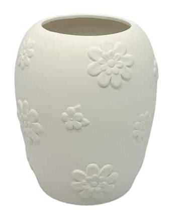 6.5" Floral Diy Ceramic Vase By Make Market