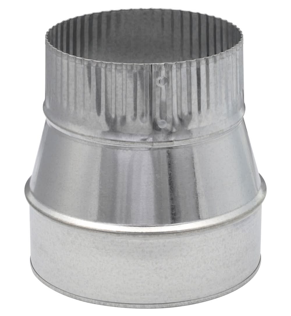 Imperial 6 In. D X 5 In. D Galvanized Steel Furnace Pipe Reducer