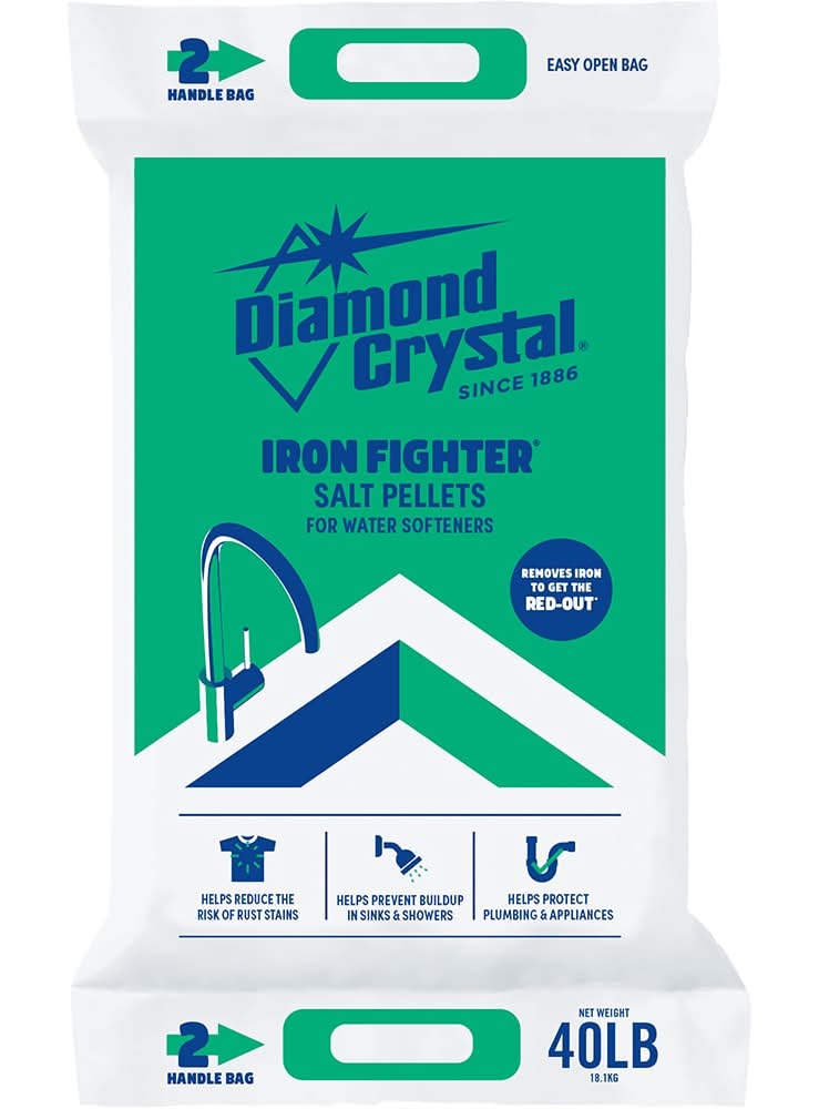 Diamond Crystal 40-lb Water Softener Salt Pellets with iron reduction