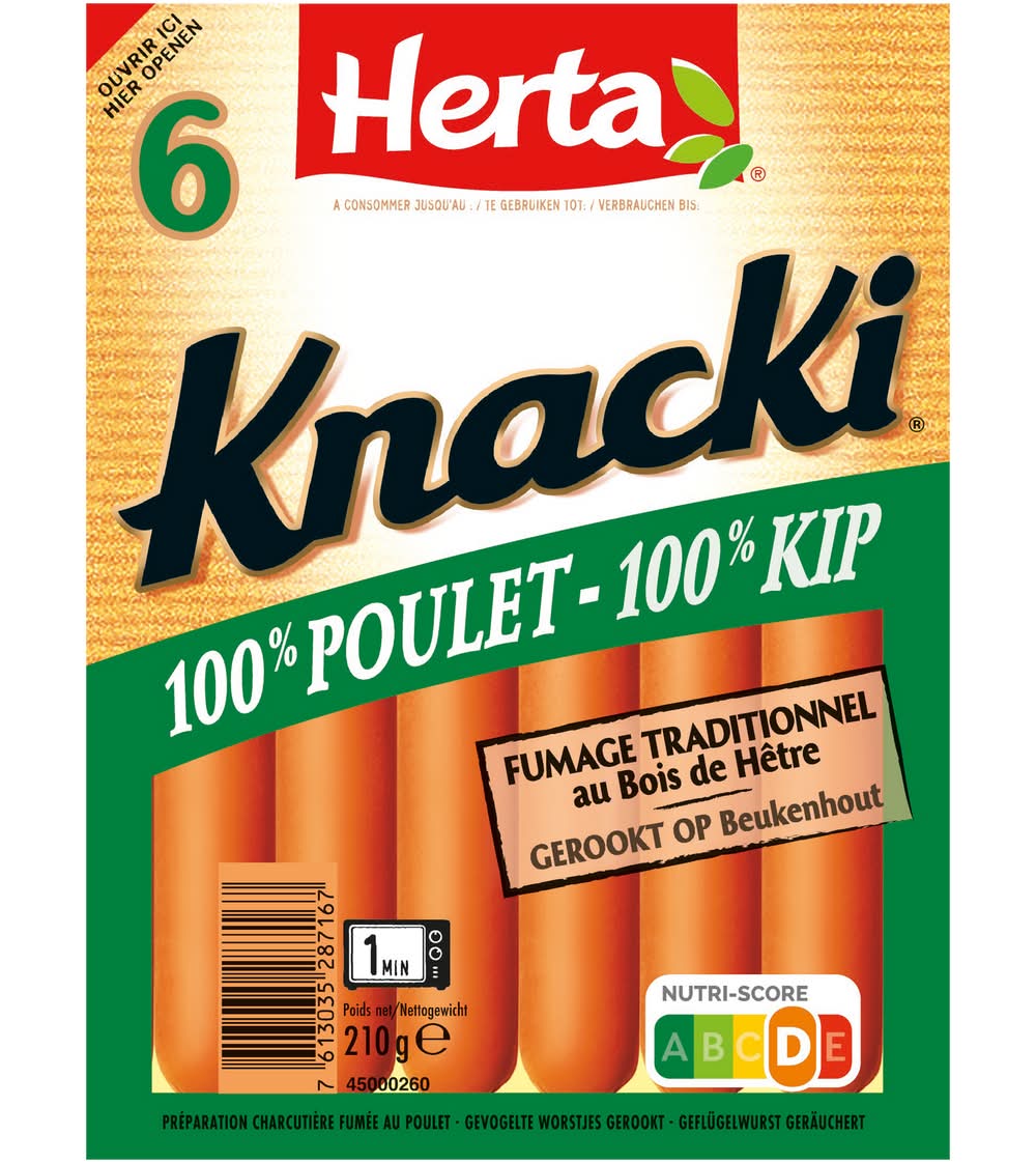 Herta - Knacki saucisses 100% poulet (6)