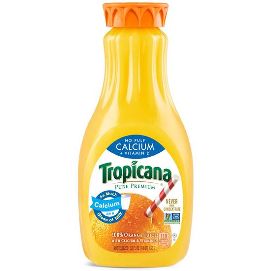 Tropicana Pure Premium Calcium & Vitamin D Orange Juice, 52 OZ