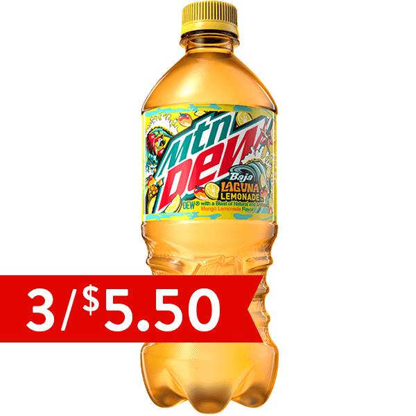 Mtn Dew Baja Blast Laguna Lemonade 20oz