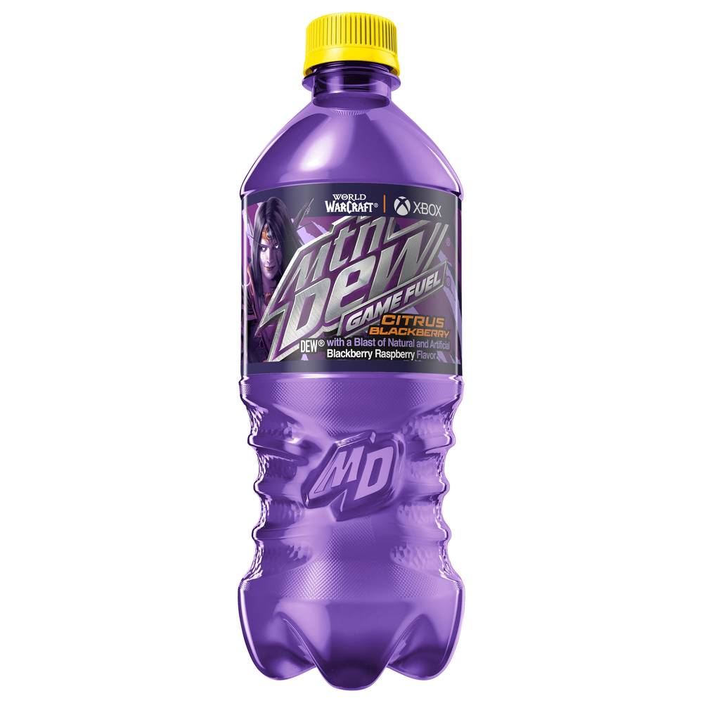 Mtn Dew Game Fuel Soda, Citrus - Blackberry (20 fl oz)