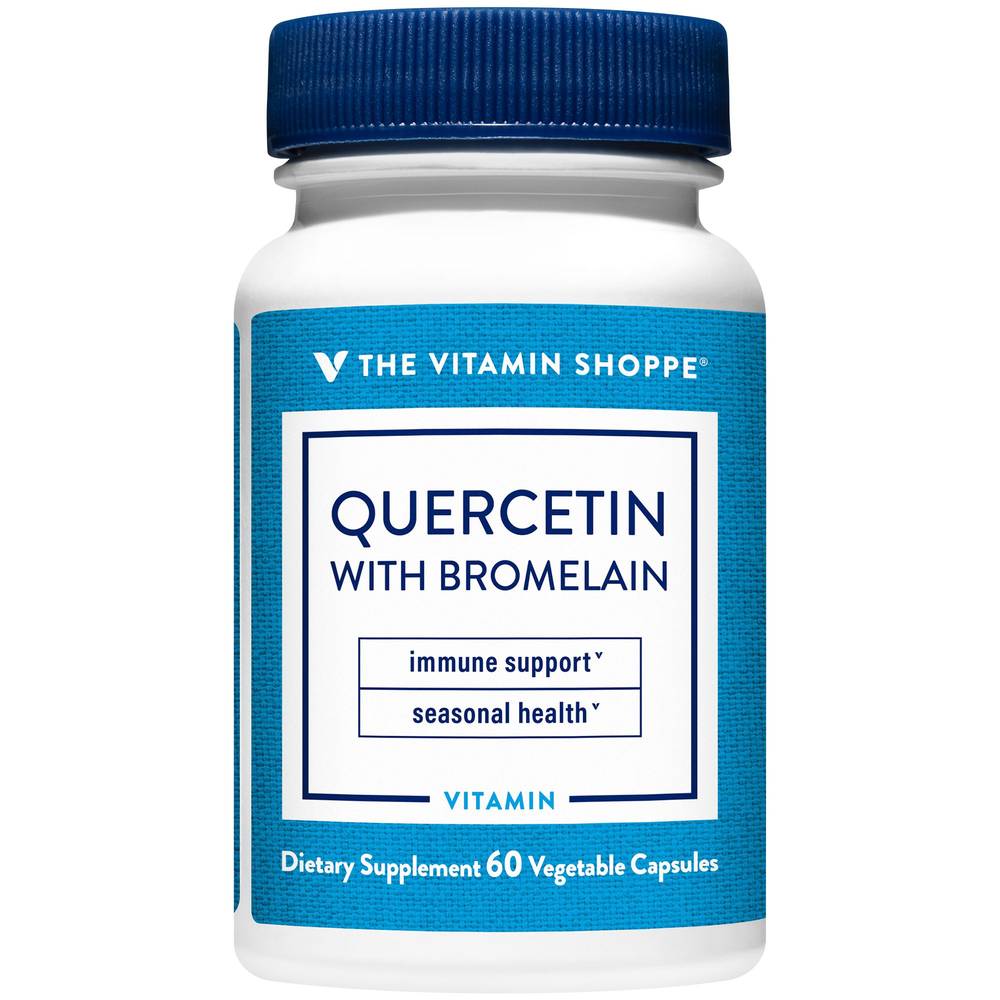 The Vitamin Shoppe Quercetin With Bromelain - Immune & Seasonal Support (60 ct)