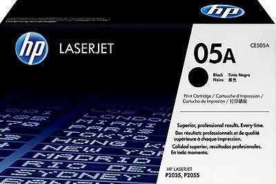 HP 05A Black Standard Yield Toner Cartridge, Prints Up to 2,300 pages (CE505A)