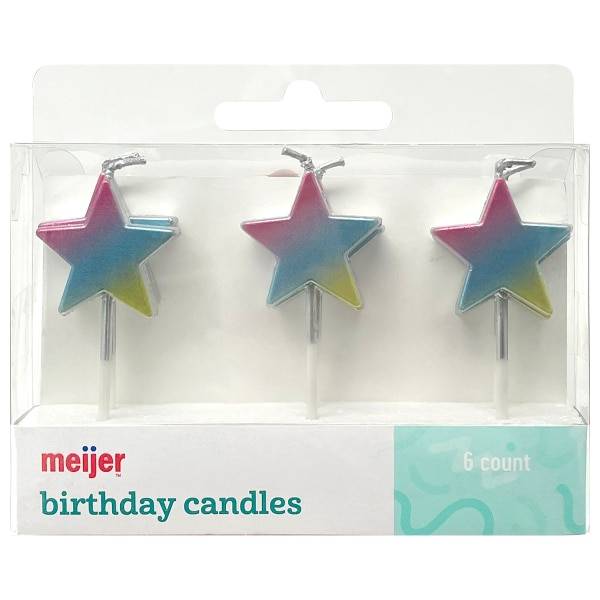 MJR BIRTHDAY METALLIC PICK CANDLES