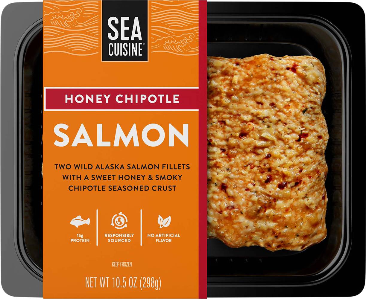 Sea Cuisine Salmon Fillets With Smoky Crust, Honey Chipotle (10.5 oz)