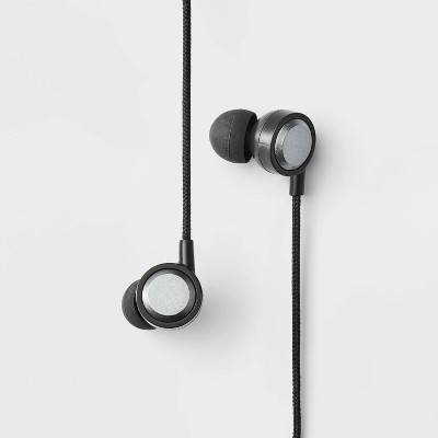 Wired Earbuds with Microphone - heyday™ Black Stylized