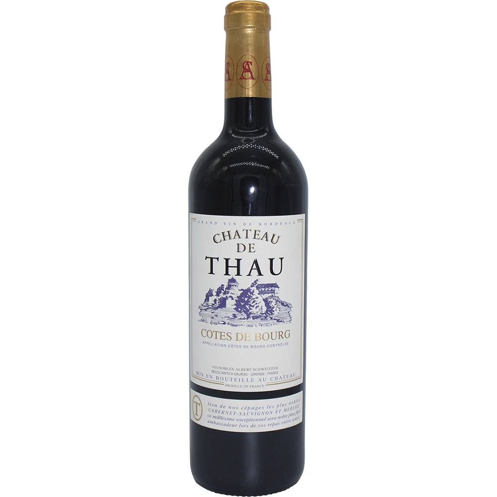 Chateau De Thau Cotes De Bourg Red Wine (750 ml)