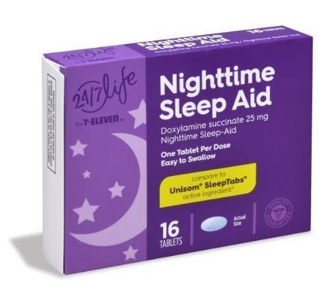 24/7 Life Nightime Sleep Aid Tablets 16ct