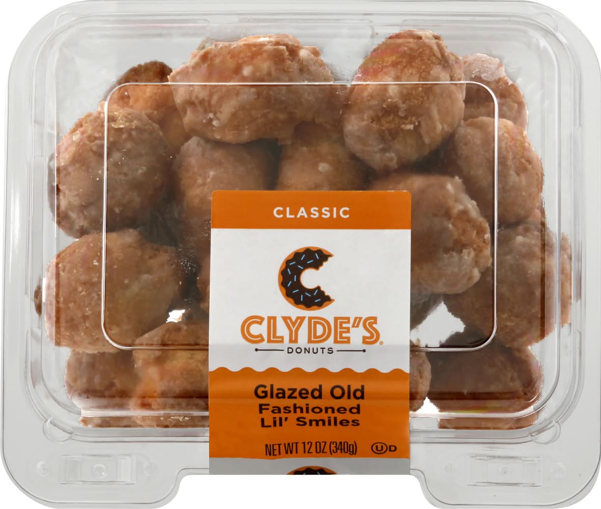 Clyde's Classic Glazed Old Fashioned Lil' Smiles Donuts (12 oz)