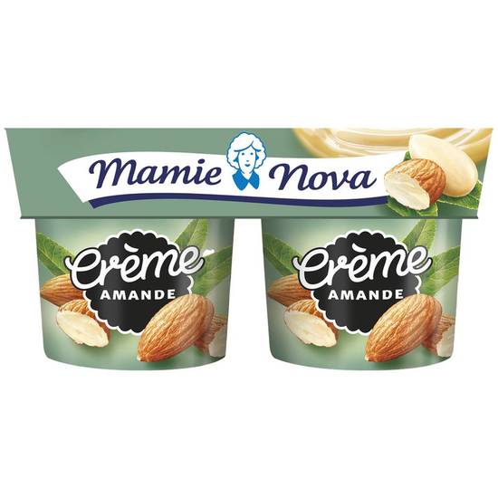 Crème dessert amande MAMIE NOVA 2x150g