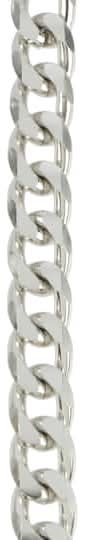 Bead Landing Chunky Curb Chain Necklace, 20 in, Rhodium