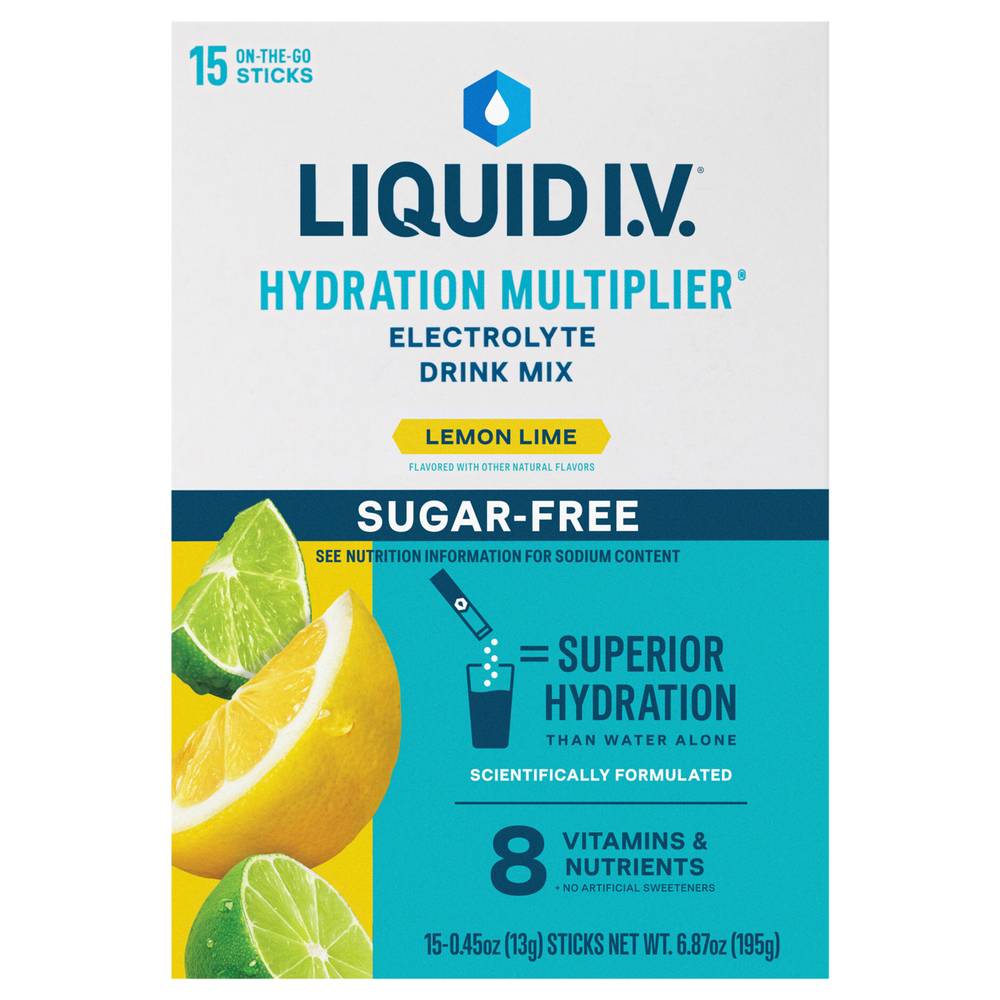 Liquid Iv Electrolyte Drink Mix Lemon Lime