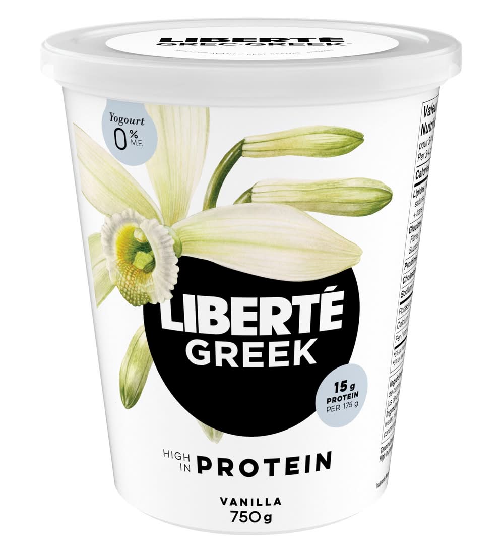 Liberté High in Protein Greek Yogurt, Vanilla (750 g)