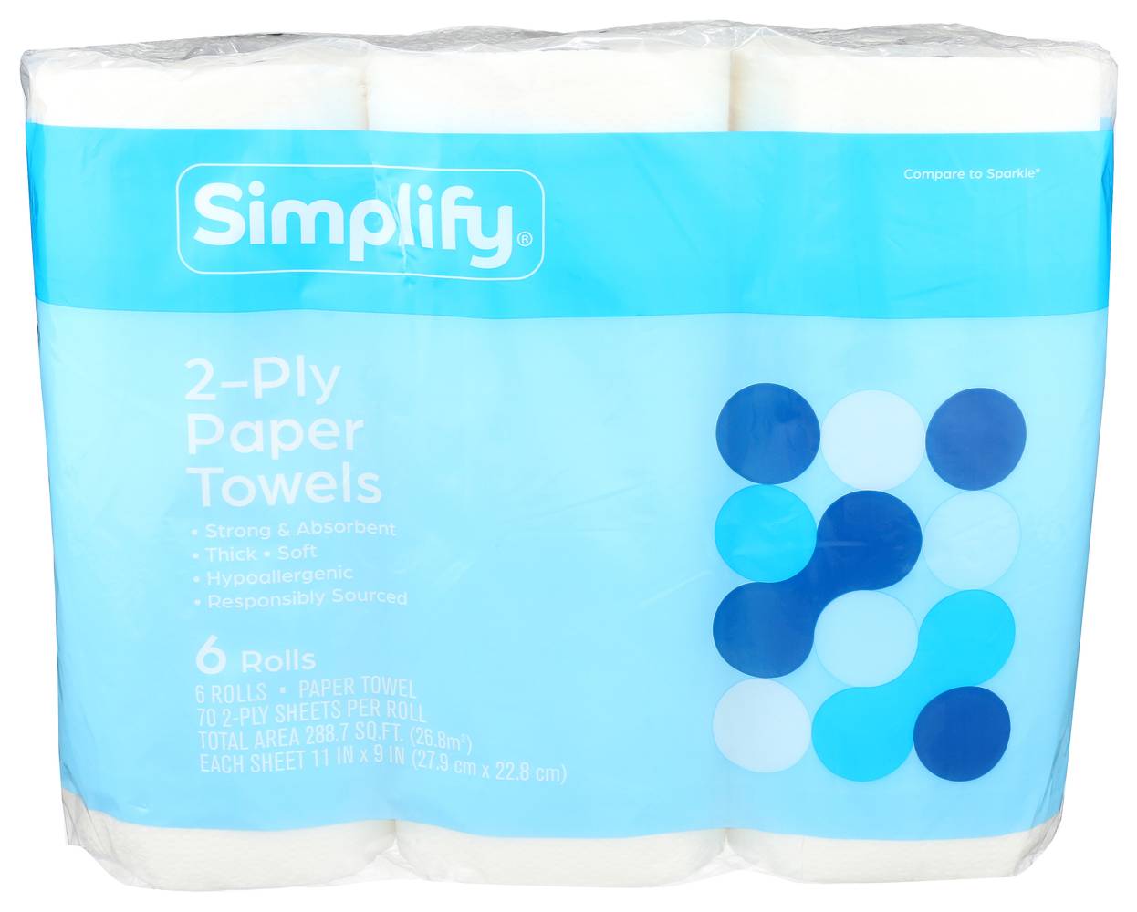 Simplify Strong & Absorbent Paper Towels (6 ct)