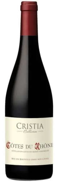 Cristia - Vin rouge côtes du rhône bio (750ml)