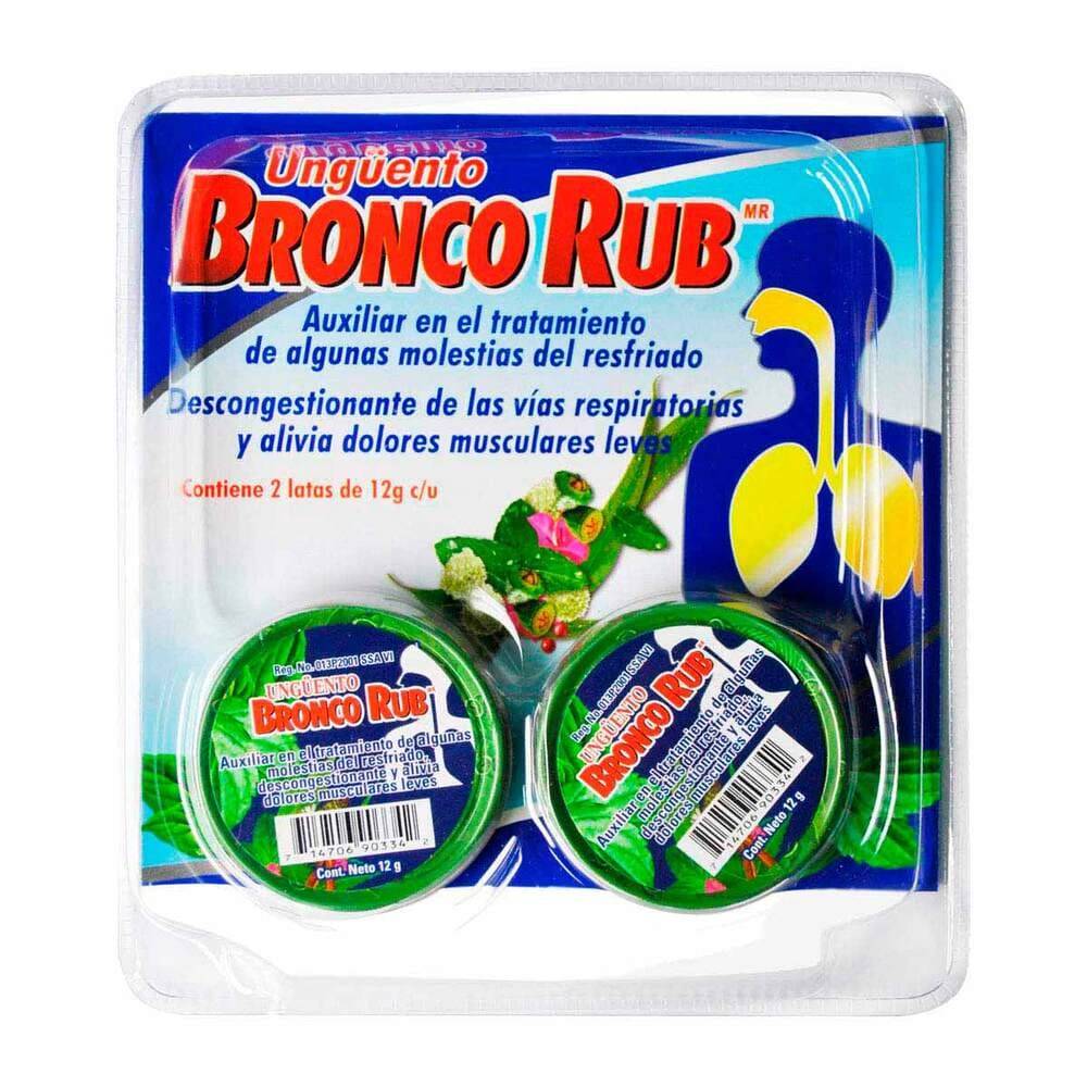 Bronco rub unguento (2 x 12 g)