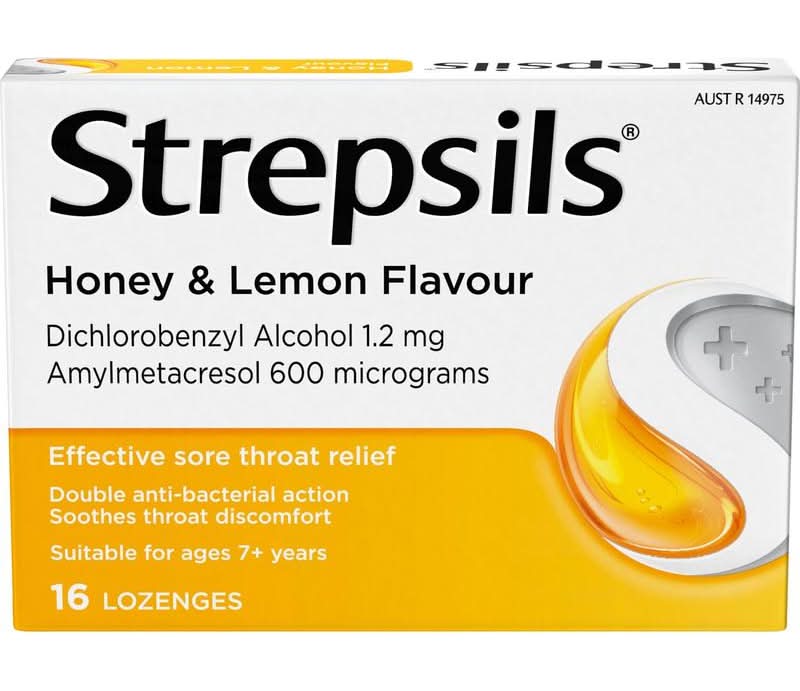 Strepsils Lozenge Honey/Lemon 16s