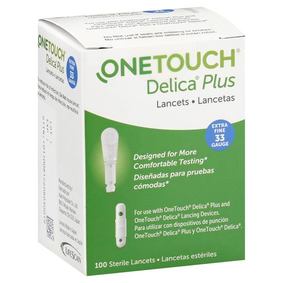 Onetouch Delica Plus Extra Fine Lancets