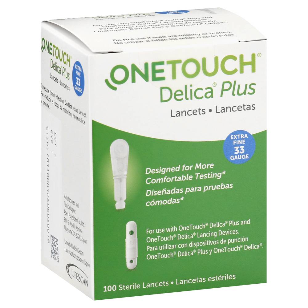 OneTouch Delica Plus Extra Fine Lancets (100 ct)