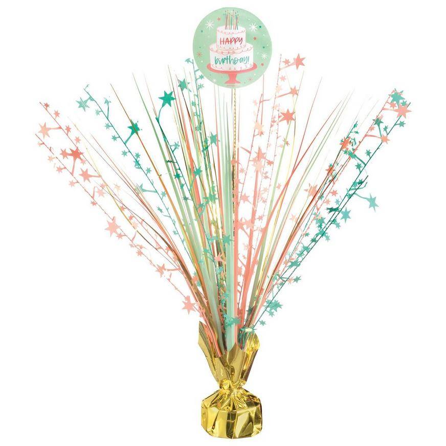 Amscan Happy Cake Day Spray Centerpiece