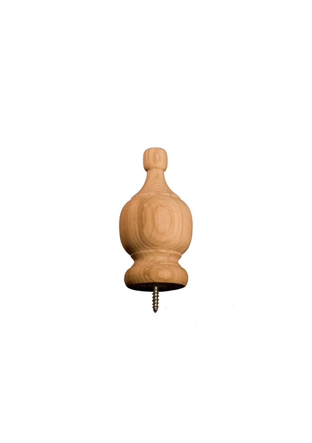 Large Craft Oak Finial (1.75-in x 3.75-in) | 81618