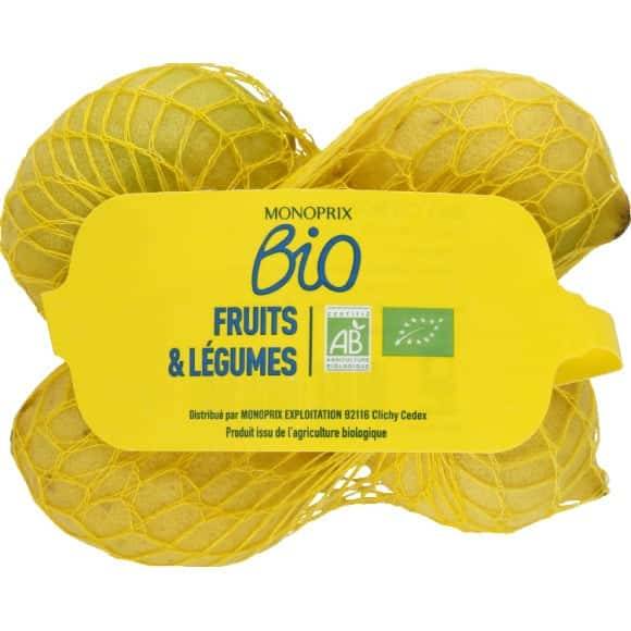 Monoprix Citrons Bio Les 4 Citrons