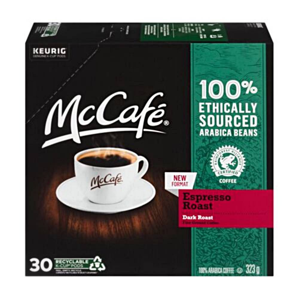 Keurig Mccafé Espresso Dark Roast K-Cup Recyclable Pods (323 g)