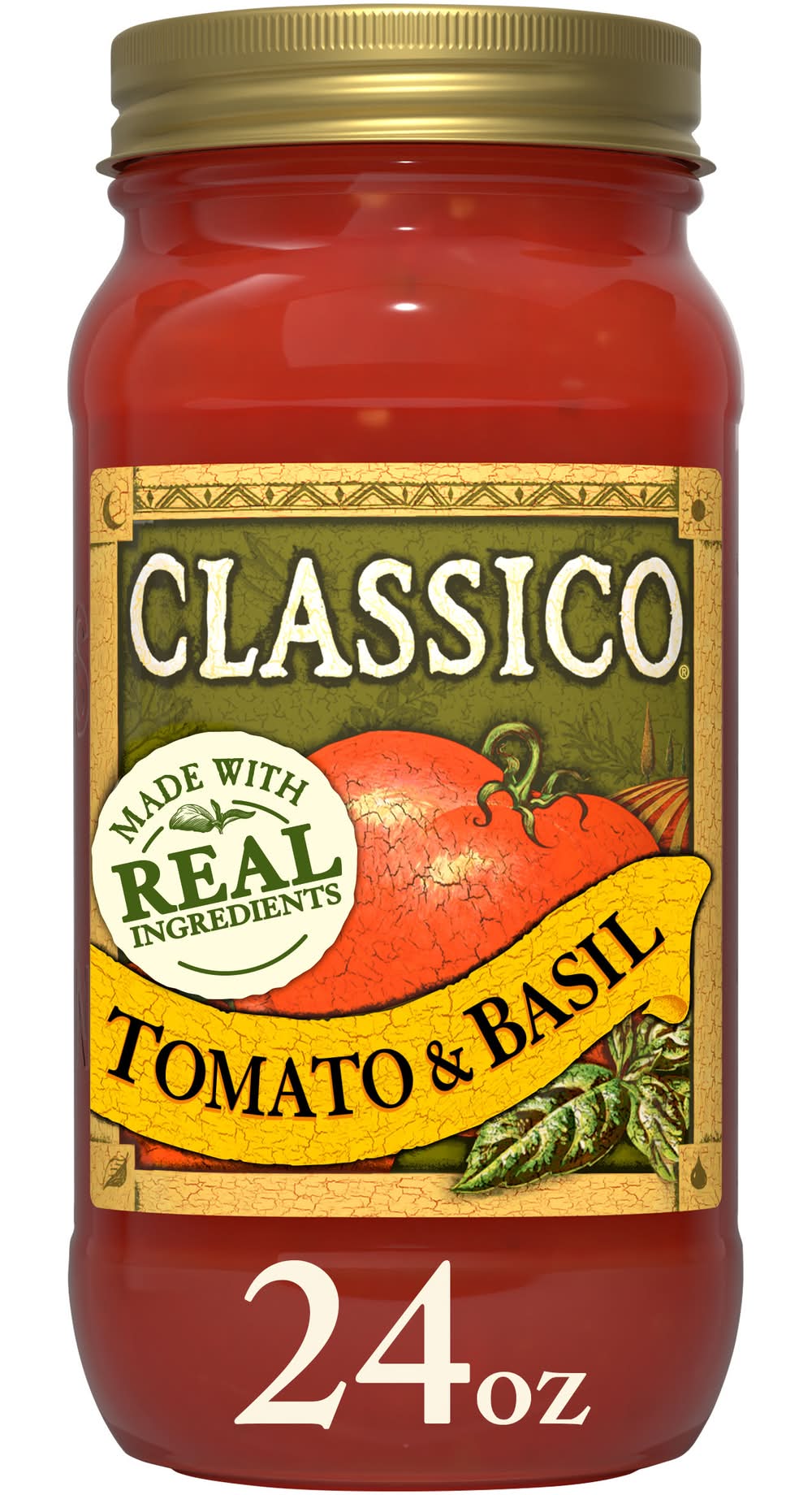 Classico Pasta Sauce, Tomato & Basil (24 oz)
