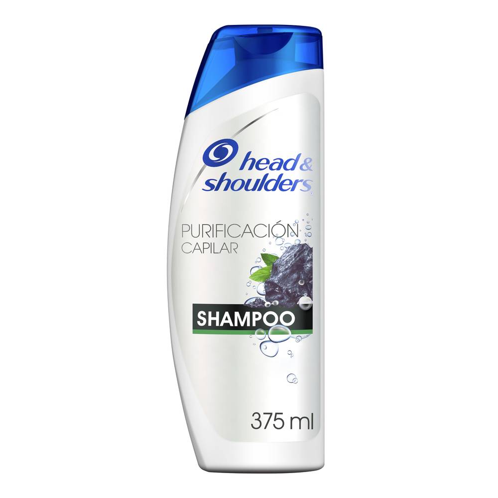 Head & shoulders shampoo purificación capilar carbón activado (botella 375 ml)