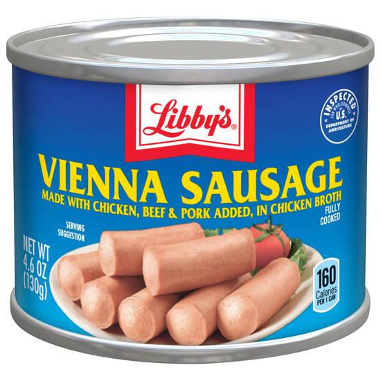 Libby's Vienna Sausage With Chicken Beef & Pork Added in Chicken Broth
