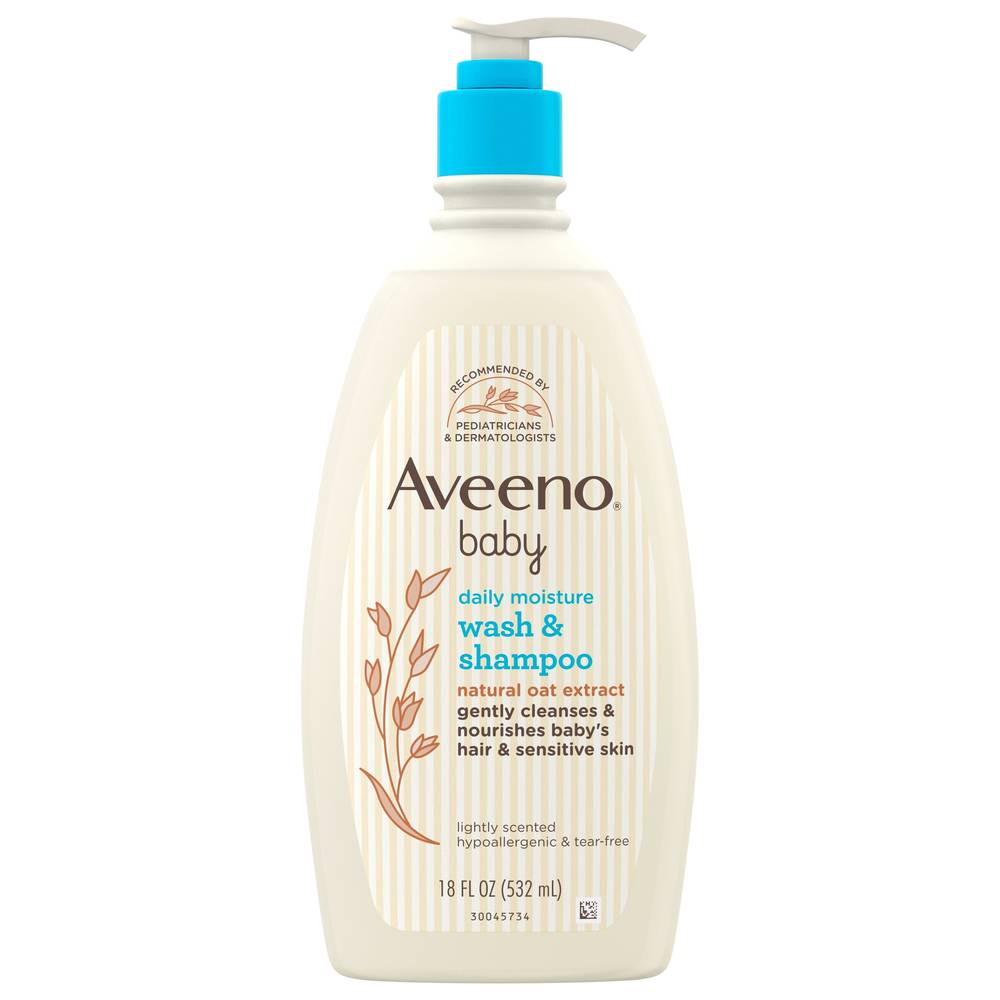 Aveeno Daily Moisture Body Wash & Shampoo With Oat Extract (18 fl oz)