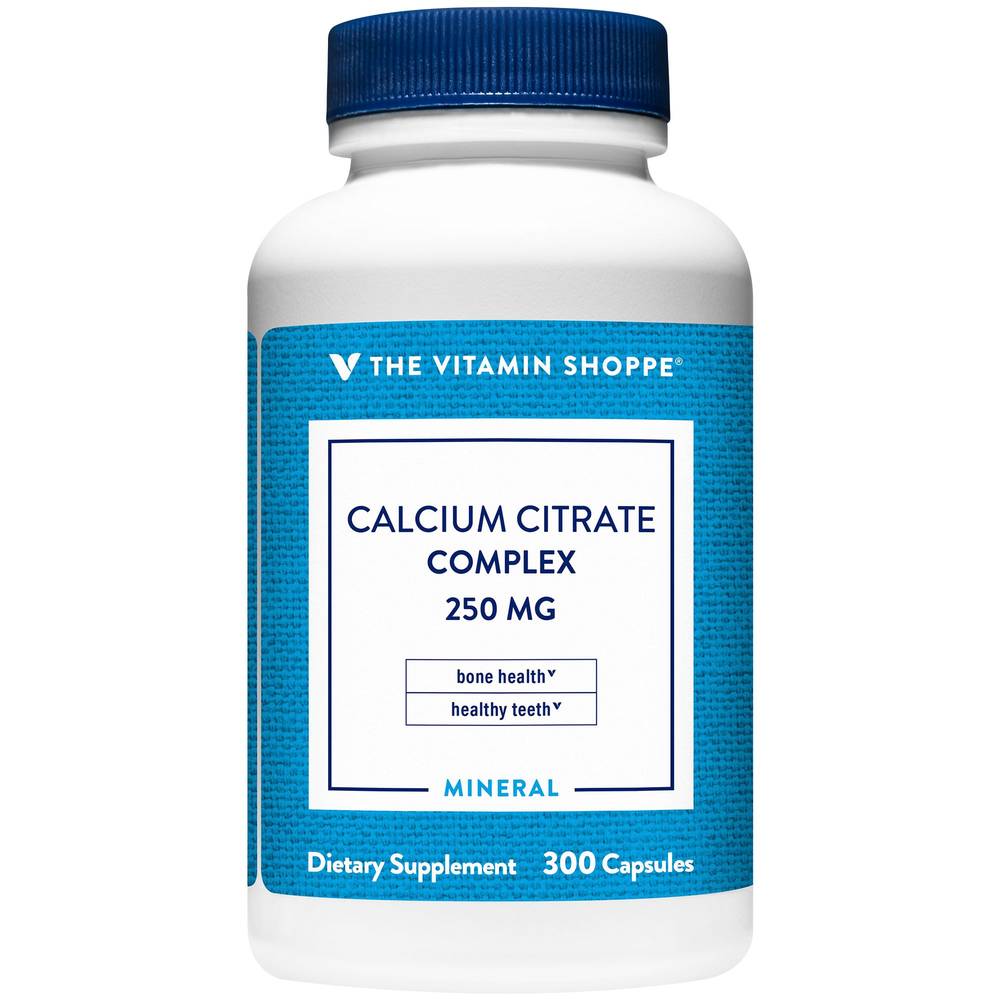 Calcium Citrate Complex - Bone & Teeth Health - 250 Mg (300 Capsules)